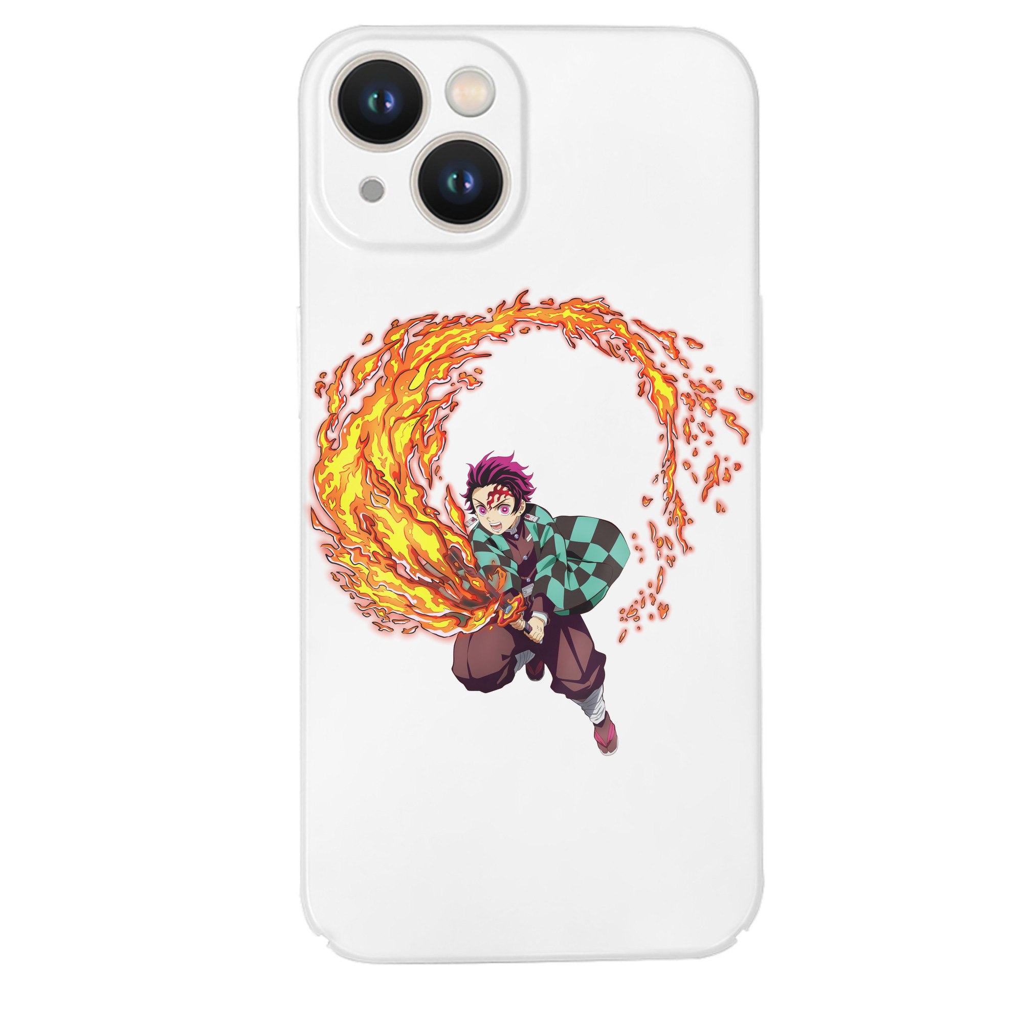 （画像用） 鬼滅の刃 竈門 炭治郎／かまど たんじろう Kamado Tanjirou 【iPhone 14シリーズ対応】ハードケース